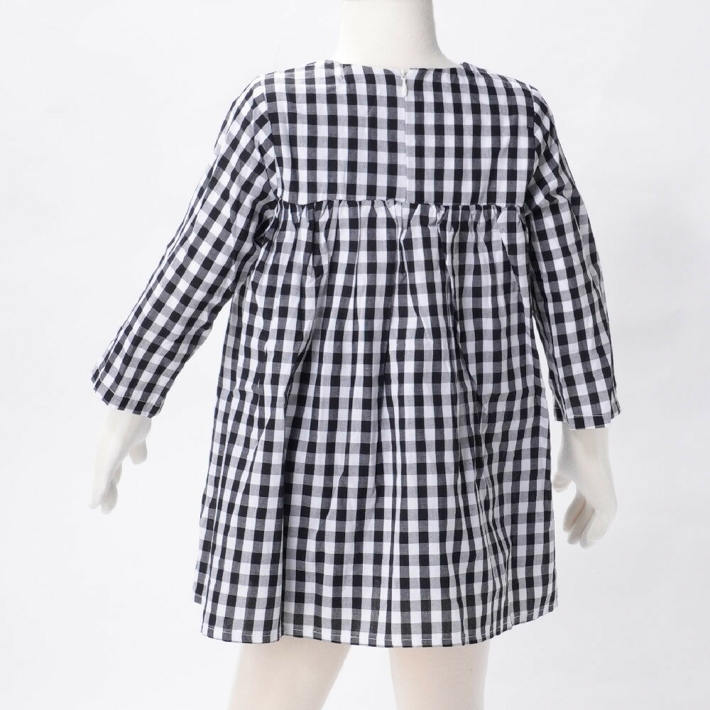 送料無料 子ども用 子ども服 キッズ服 ベビー服 ワンピース 長袖 短め ショート丈 ...