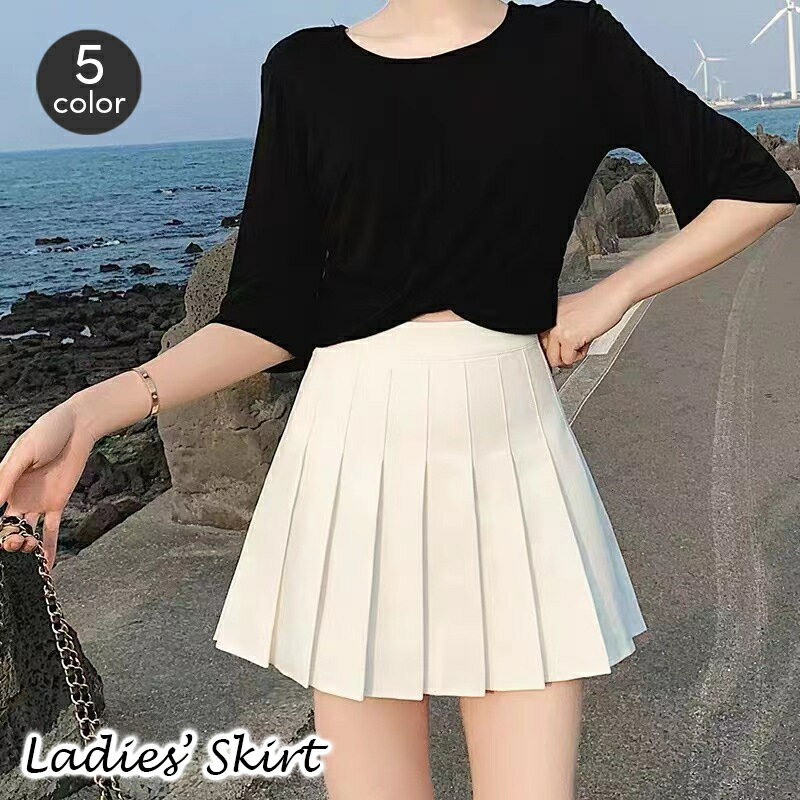 송료 무료 주름 스커트 미니 스커트 여성 미니 길이 짧은 길이 A 라인 이너 팬츠 부착 하이 웨스트 무지 단색 심플 하의 세련된 귀여운 걸리 귀여운 각장 효과 캐주얼 데일리 평상시 사용 외출 여성용