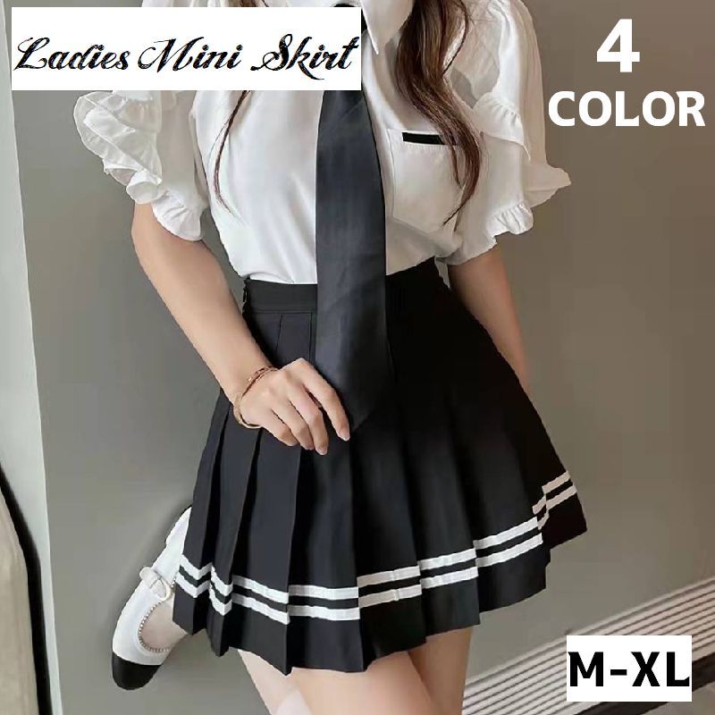 무료 배송 미니 스커트 주름 스커트 여성 여성 하의 라인 미니 길이 하이 웨스트 심플 캐주얼 귀여운 세련된