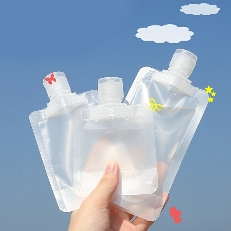 送料無料 トラベルボトル 詰め替え容器 旅行用品 携帯容器 詰め替えボトル 持ち歩き便利 小分けボトル 省スペース コンパクト 透明 便利 シャンプー クリーム 化粧水 日焼け止め plusnao-10343665 Plus Nao サンプル画像3