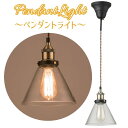 送料無料 ペンダントライト 吊り下げライト 天井照明 照明器具 LED 電球付き エジソン電球 ヴィンテージ風 インテリア おしゃれ リビング 玄関 キッチン 寝室