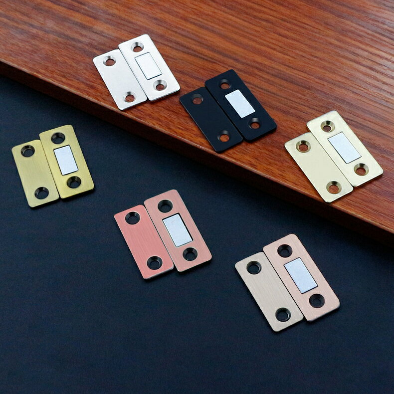 送料無料 マグネットキャッチ 4組セット ドアキャッチ ドア止め金具 家具扉 戸棚 ...
