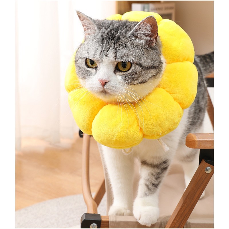 送料無料 エリザベスカラー 猫 犬 ペット用品 術後ウェア 軽量 柔らかい ソフト 布...