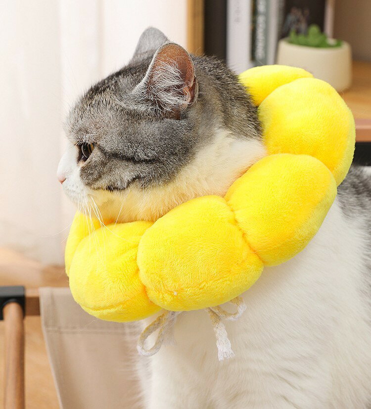 送料無料 エリザベスカラー 猫 犬 ペット用品 術後ウェア 軽量 柔らかい ソフト 布...