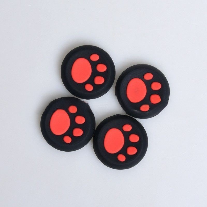 Plus Naoの送料無料 アナログスティックカバー 4個セット ゲームアクセサリー 肉球 滑り止め かわいい 汎用 PS4用 PS3用 PS5用 XBOXone用 XBOX360用｜アングル2