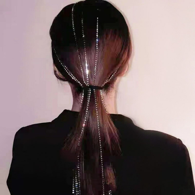 送料無料 チェーンヘアアクセサリー 単品 1個 ヘアチェーン ロングチェーン ヘアク...