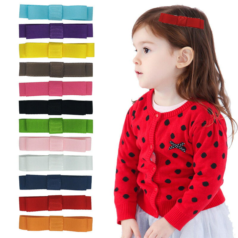 送料無料 ヘアクリップ 単品 キッズ ジュニア 子ども用 子供 ヘアアクセサリー 髪留め リボン カラバリ豊富 シンプル 無地 かわいい 前髪 サイド