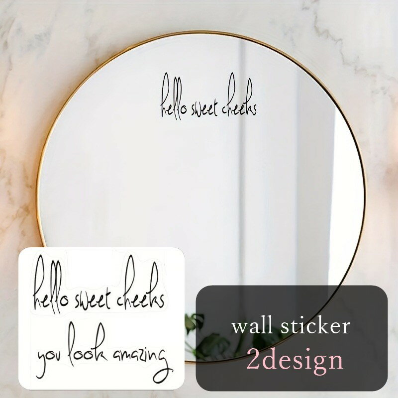 送料無料 ミラーウォールステッカー 鏡ステッカー インテリア雑貨 室内装飾 壁面装飾 英語 アルファベ..