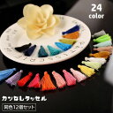 送料無料 タッセル 12個セット カンなし ハンドメイド 手作り アクセサリーパーツ 手芸 材料 DIY フリンジ 房飾り 装飾 クラフト カラバリ豊富