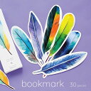 送料無料 しおり ブックマーク 栞 30枚入り 読書 鳥 羽 ファンタジー 北欧 紙 厚紙 かわいい 美しい おしゃれ 定番 母の日 誕生日 記念日 ギフト プレゼント 贈り物