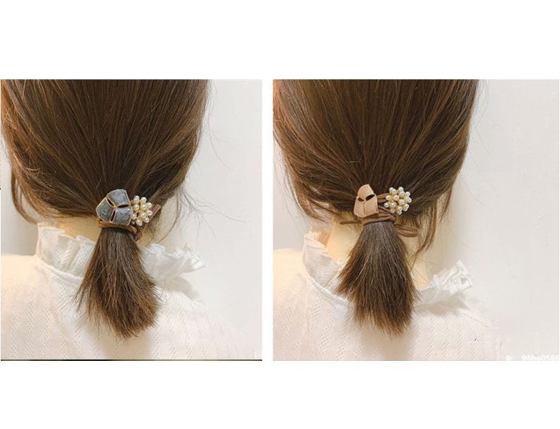 送料無料 ヘアゴム 5個セット 5本セット ヘアアクセサリー レディース フェイクパ...