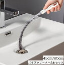 送料無料 パイプブラシ 排水溝ブラシ 2本セット パイプクリーナー クリーナーブラシ 台所 お風呂 洗面所 掃除用具 詰まり防止 排水溝 排水管 髪 ロング 曲...