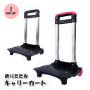 送料無料 キャリーカート 折りたたみ 台車 ショッピングカート 運搬器具 2輪 伸縮 持ち運び コンパクト 旅行 出張 買い物 キャンプ アウトドア レジャー