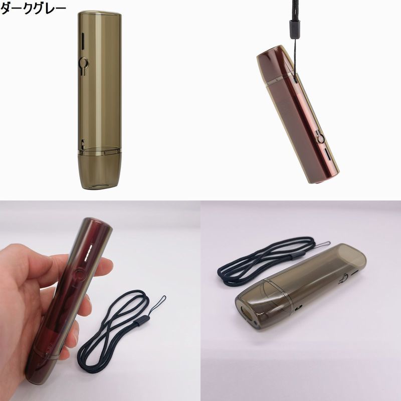 Plus Naoの送料無料 IQOS ILUMA ONE CASE 加熱式たばこケース アクセサリー ストラップ付 iqos イルマ iluma 保護 収納 ハードケース ドアカバー｜アングル3