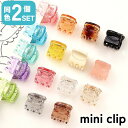 送料無料 ヘアクリップ バンスクリップ ミニ 2個セット ヘアアクセサリー キッズ 子ども 女の子 レディース カラバリ豊富 小さめ ミニサイズ 髪留め 前髪