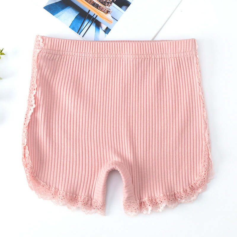 送料無料 ペチパンツ オーバーパンツ タップパンツ 子供用 キッズ ジュニア 女の子 インナーボトムス 裾レース リブ チラ見え防止 安全ショーツ 下着 肌着 定番 シンプル 可愛い 透け防止 ガールズ 女児 子ども こども 3