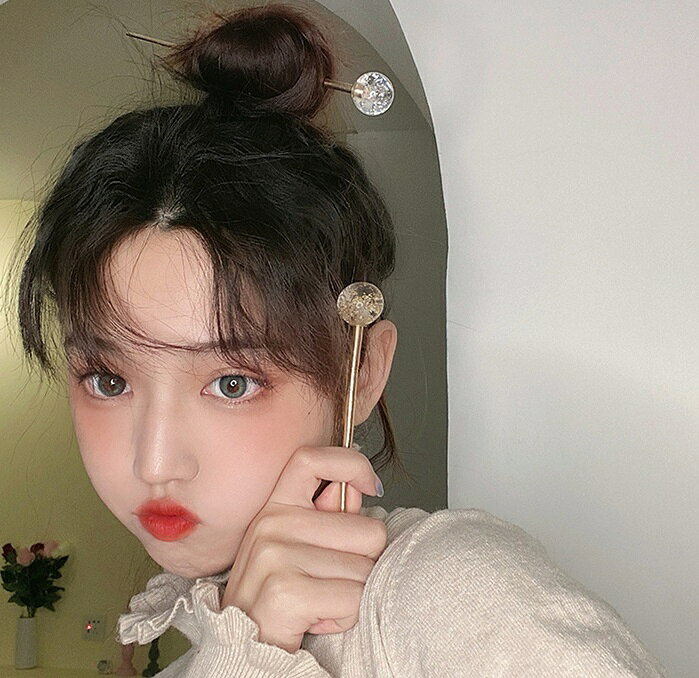 送料無料 簪 かんざし レディース 女性 ヘアアクセサリー ストレート ラウンド 丸 ...