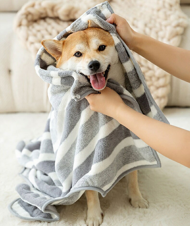 ペット用タオル バスタオル 犬用 猫用 バスローブ ボディタオル ケープタオル トリ...