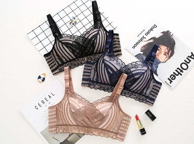 送料無料 フルカップブラ スタンダードショーツ 2点セット ノンワイヤー ブラジャー ショーツ レディース 女性 インナー 下着 3段 4列ホック 調節可 脇高 レース 花柄 お洒落 婦人 (3)