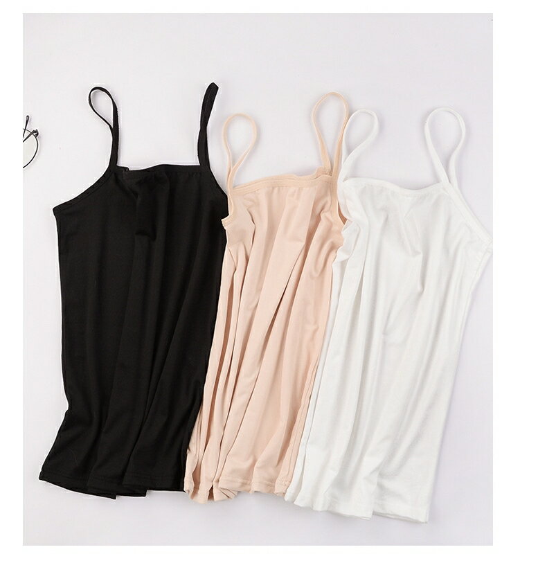 送料無料 キャミソール レディース 女性 婦人 インナーウェア 下着 肌着 無地 単色 シンプル 定番 ベーシック 学生 透け防止