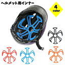 送料無料 ヘルメット用インナー ベンチレーション ヘルメットライナー ヘルメットアクセサリー バイク 自転車 熱気軽減 蒸れ防止 通気性 熱中症対策 隙間