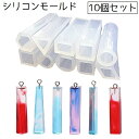 送料無料 シリコンモールド 10個セット 抜き型 型 レジン ハンドメイド DIY 手芸 手作り ペンダント アクセサリー ネックレス プレゼント ギフ