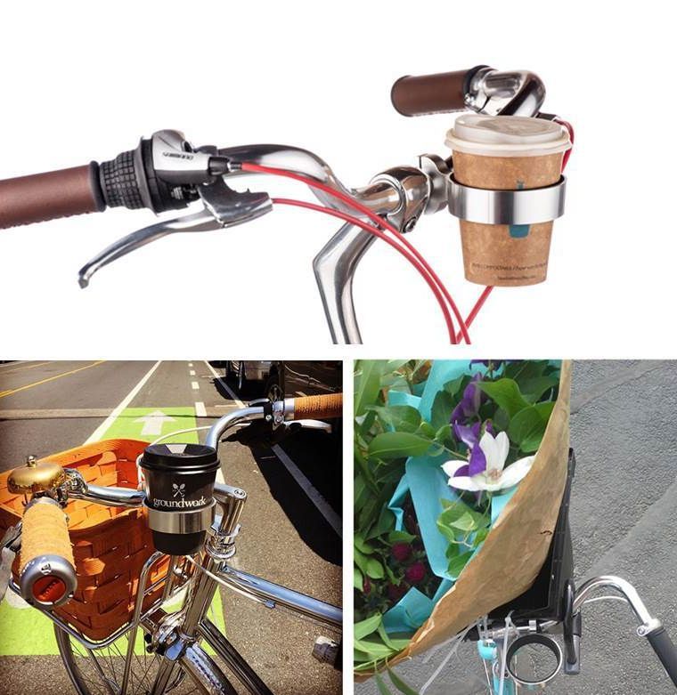 送料無料 自転車用ドリンクホルダー カップホルダー バイク ペットボトル 缶 飲み...