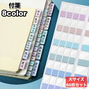 送料無料 付箋 ふせんメモ 付箋紙 60枚セット ステッカー インデックス 文房具 文具 事務用品 ノート 卓上 見出し 無地 手帳 ファイリング リングノート...