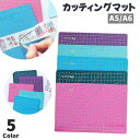 送料無料 カッティングマット カッター板 単品 1枚 A6 A5 日用品 文房具 ハンドメイド 四角 長方形 目盛り付き 方眼 カッター 裁断 シンプル コンパクト かわいい