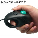 送料無料 マウス トラックボールマウス ハンディトラックボールマウス グリップ型 センサー 両利き用 右利き用 左利き用 USB接続 ブラック