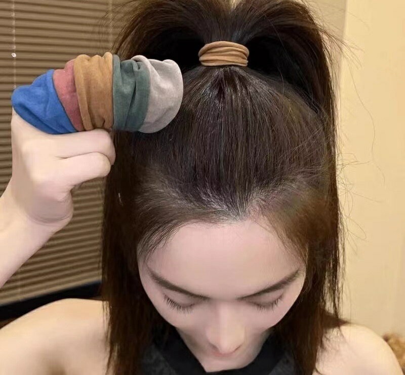 送料無料 ヘアゴム 5本セット 髪ゴム レディース 女性 ヘアアクセサリー 幅広 ワイ...