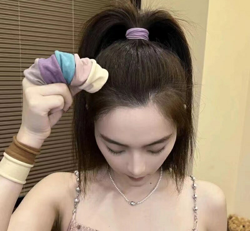 送料無料 ヘアゴム 5本セット 髪ゴム レディース 女性 ヘアアクセサリー 幅広 ワイ...