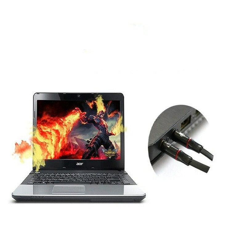 送料無料 オーディオケーブル 3.5mm 20cm 変換 ステレオミニプラグ イヤホン ヘッドホン マイク PC パソコン 接続 plusnao-10385027 Plus Nao サンプル画像2