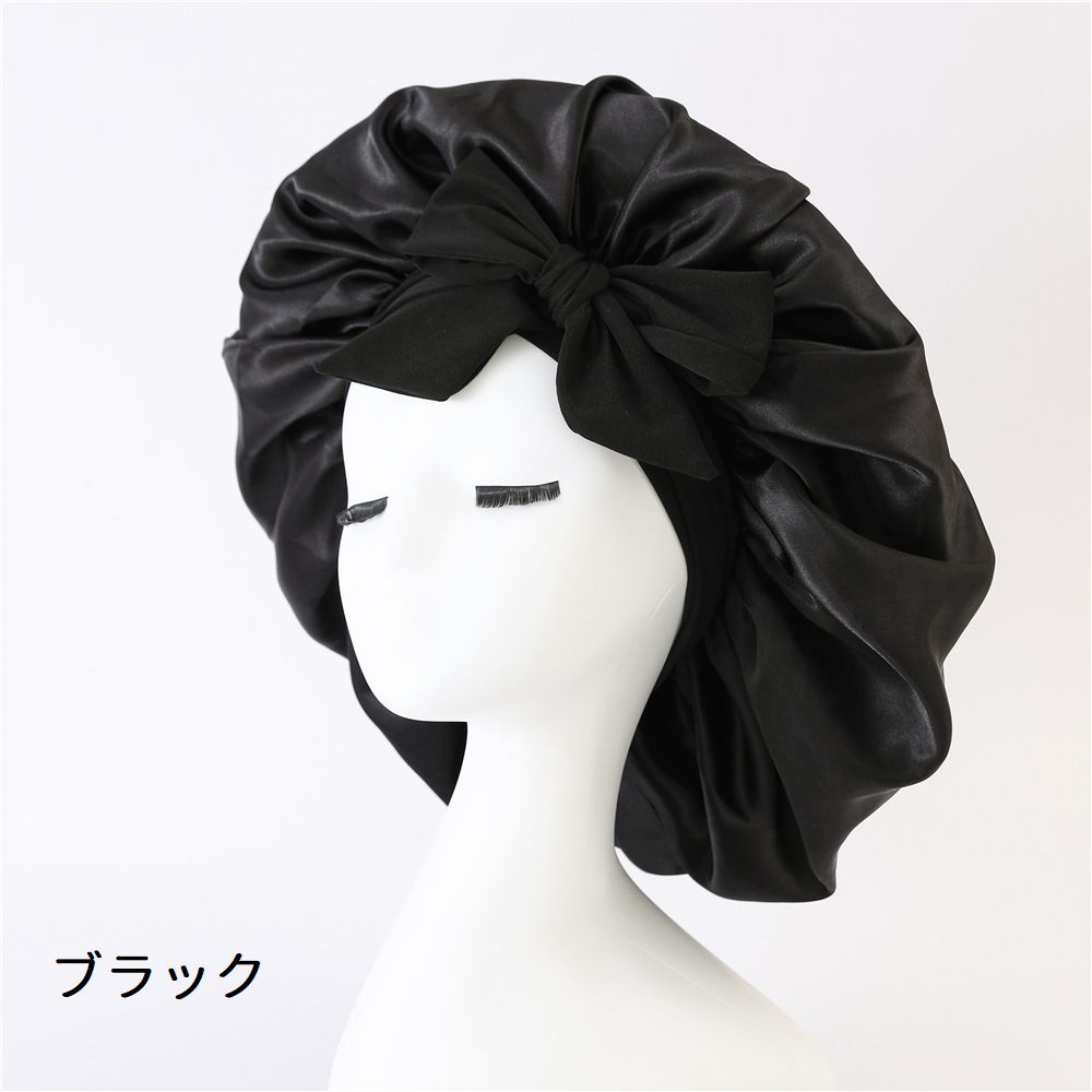 送料無料 ナイトキャップ サテン調 レディース...の紹介画像2