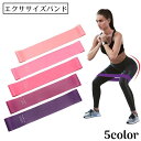 送料無料 エクササイズバンド ゴムバンド トレーニングチューブ ヨガ ストレッチ 筋トレ フィットネス ダイエット 美尻 体幹 太もも 脚
