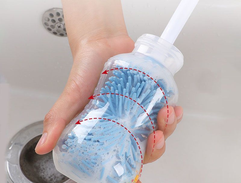 送料無料 哺乳瓶ブラシ 乳首ブラシ 3点セット ブラシセット ボトルブラシ 哺乳びん...