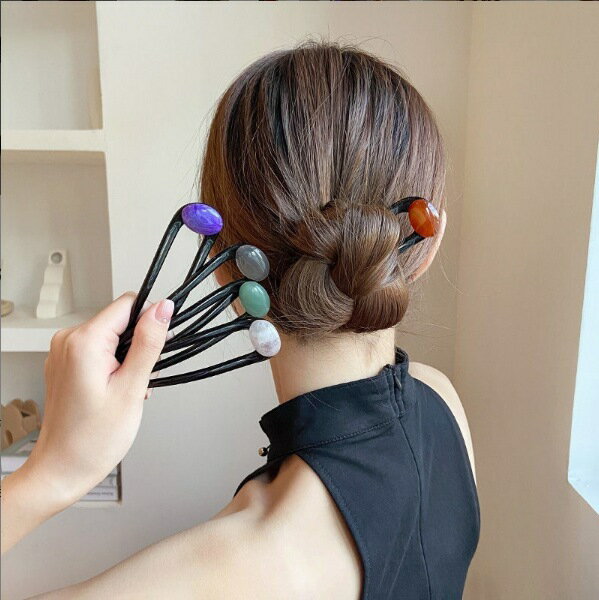送料無料 U字かんざし U字簪 Uコーム レディース 女性 ヘアアクセサリー ファッシ...