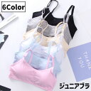 送料無料 ジュニアブラ キッズブラ ブラジャー 単品 1枚 2ホック 3段階調整 後ろホック カップ付き ノンワイヤー 子供用 中学生 小学生 高学年 インナー 下着 飾りボタン フラワー 花 シンプル 無地 単色 ソリッドカラー 女の子 女子 ガール ホワイト ブラック グレー ブルー