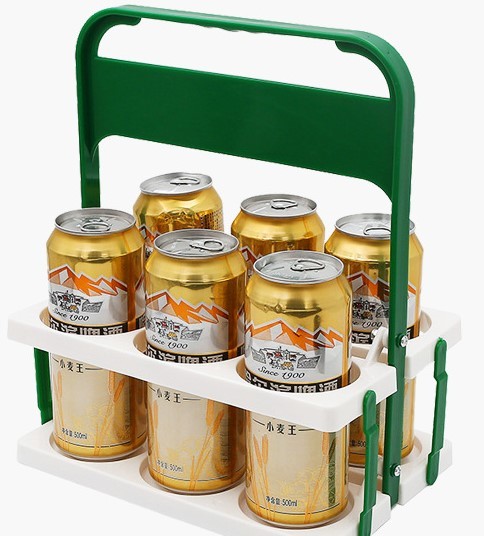 送料無料 ドリンクホルダー ボトルキャリー 6本収納 整理 折り畳み式 取っ手付き ワイン ビール ジュース レジャー BBQ ピクニック 持ち運び キッチン plusnao-10390999 Plus Nao サンプル画像2