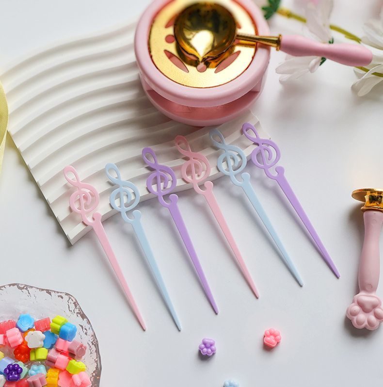 送料無料 マドラー 単品 かき混ぜ棒 撹拌棒 攪拌棒 シーリングスタンプ シーリングワックス 音符 ト音記号 封蝋 ハンドメイド 混ぜる かわいい おしゃれ