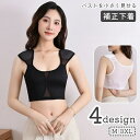 送料無料 ナベシャツ 補正下着 胸潰し レディース 女性用 大きいサイズ インナー コルセット 肩パッド付 ホック式 ジッパー式 揺れ防止