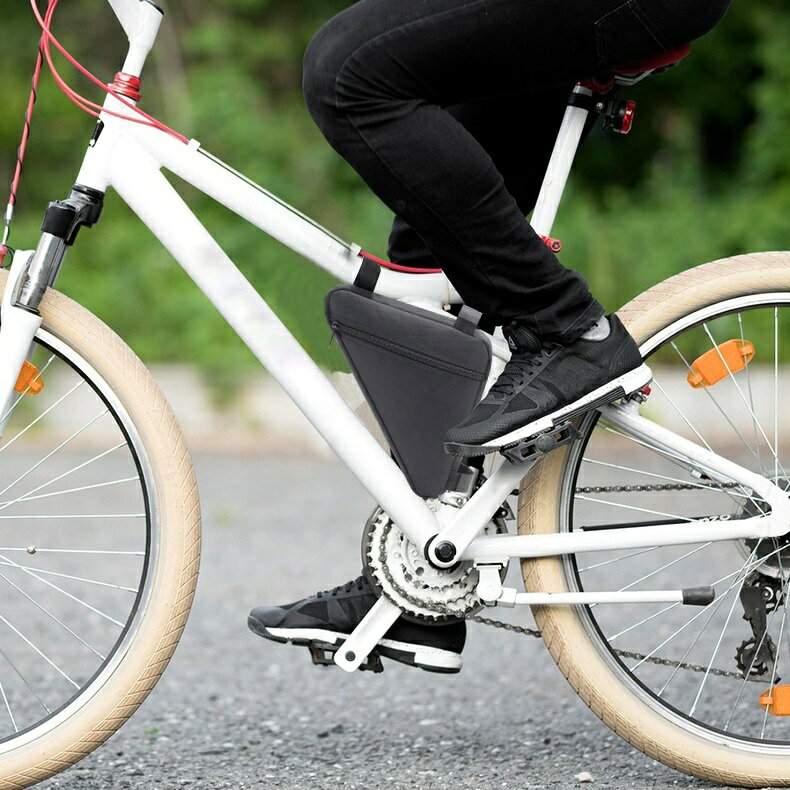 送料無料 フレームバッグ 自転車バッグ トライアングル型 三角バッグ 自転車ポーチ...