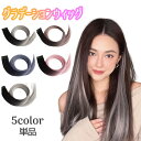 送料無料 グラデーションエクステ 単品 1個 1本 ワンタッチエクステ インナーカラー レディース 女性 ポイントウィッグ つけ毛 ヘアアレンジ ヘアピン アッ...