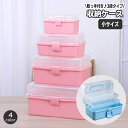 送料無料 収納ケース 収納ボックス 3段 小物入れ 卓上 フタ付き 持ち手付き 文房具 文具 メイク用品 化粧品 取っ手 持ち運び 半透明蓋 おしゃれ かわいい ふた 蓋 収納 整理 簡単 便利(3)