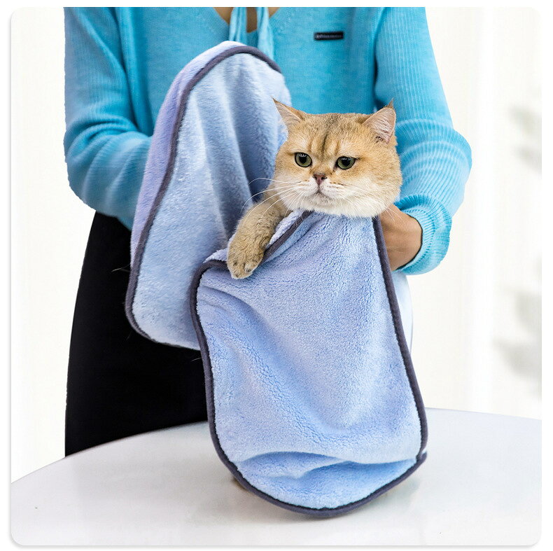 送料無料 ペット用タオル 吸水タオル 35×77cm 犬用 猫用 ペットグッズ 吸水性 柔軟...