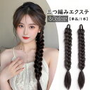 送料無料 エクステ 三つ編み 単品 1本 エクステンション つけ毛 付け毛 ヘアゴム 装着簡単 ヘアアレンジ レディース 女性 可愛い おしゃれ イメチェン コ...