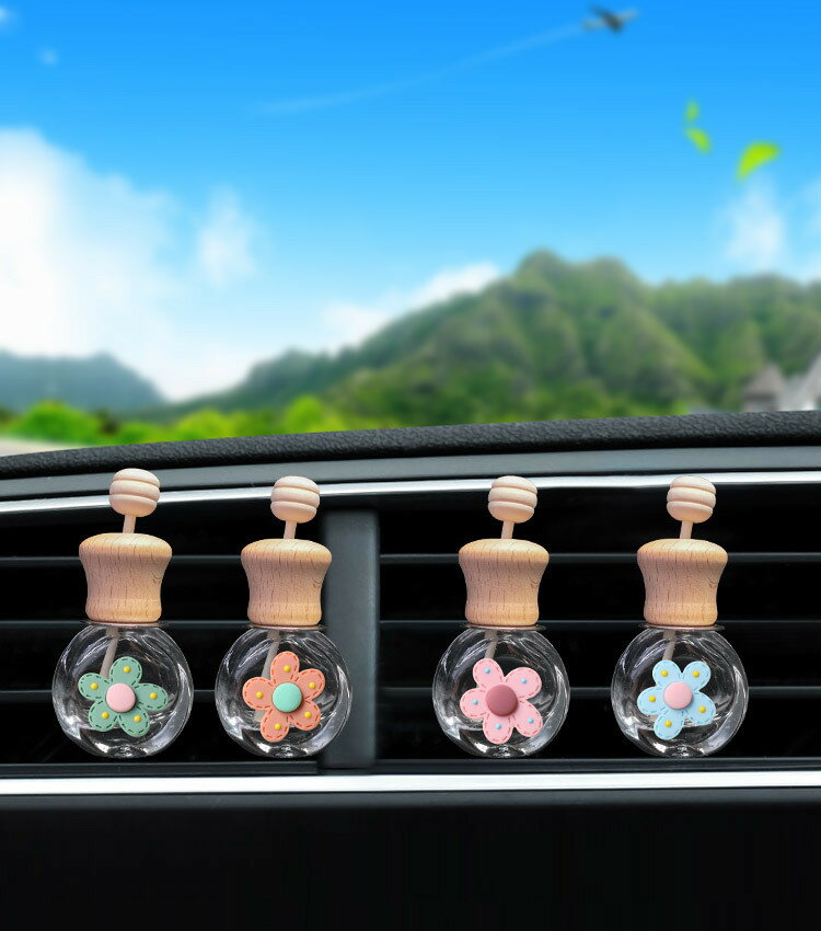 送料無料 車用アロマディフューザー瓶 車用アロマボトル 車用芳香剤ボトル 車内装...