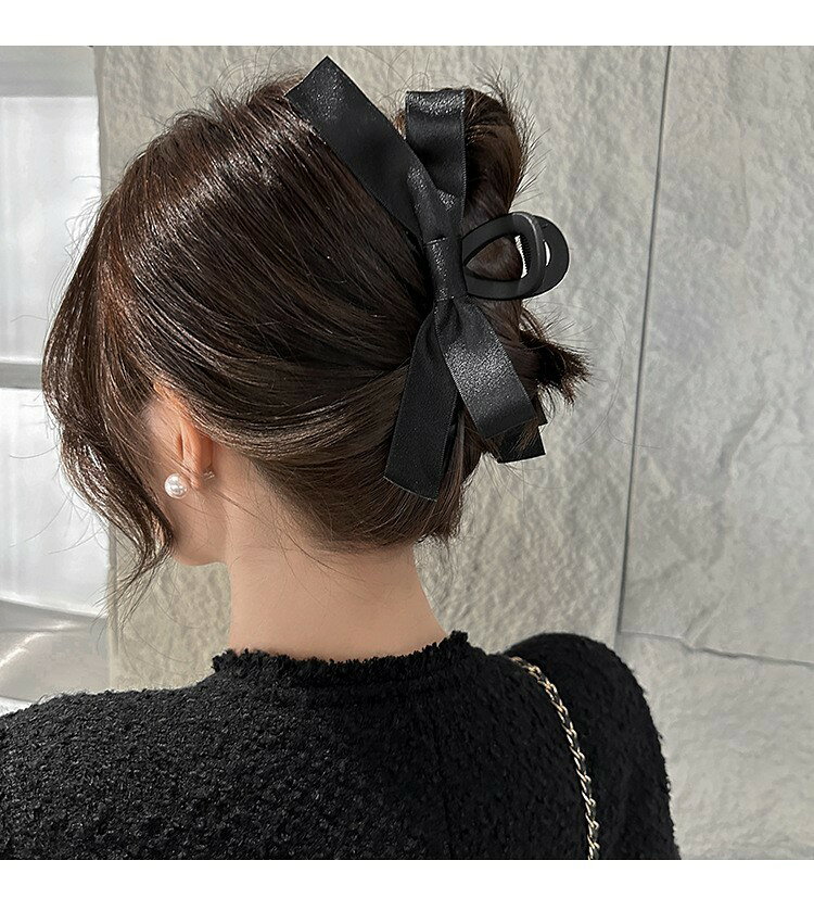 Plus Naoの送料無料 バンスクリップ ヘアクリップ レディース ヘアアクセサリー 髪留め 髪飾り ヘアアレンジ リボン かわいい おしゃれ｜アングル3