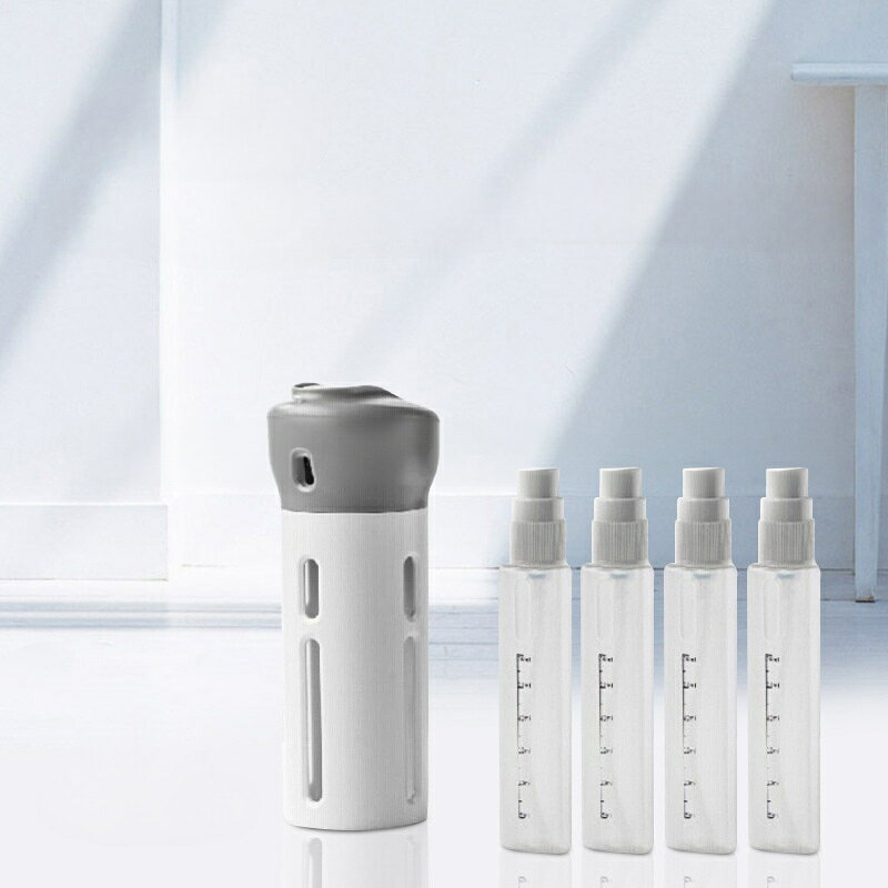 送料無料 旅行用 小分けボトル 詰替容器 トラベルボトル 4in1 40ml 4本 詰め替え容器 詰め替えボトル 小分け容器 収納 化粧水 化粧品 コスメ 旅行 出張 漏れ防止 透明 海水浴 ジム plusnao-10402044 Plus Nao サンプル画像3