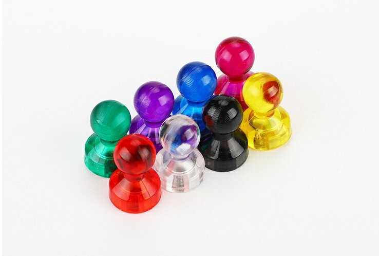 送料無料 マグネットピン 10個セット 磁石ピン マグネット カラーピン 日用品雑貨 強力 オフィス用品 事務 掲示板 ホワイトボード 冷蔵庫 キッチン雑貨 文具 クリアカラー シンプル ベーシック 定番 赤 緑 黄 青 ローズ 紫 黒 クリア 透明